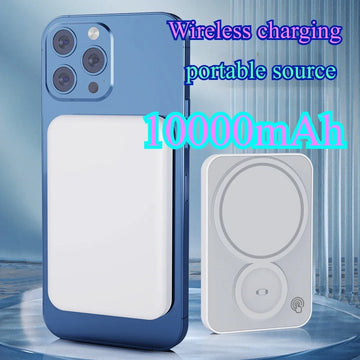 100% Original 10000mAh Magnetic Power Bank 2-in-1 Mobile Power Supply Mobile Phone Earphones Watch Universal Fast Charging