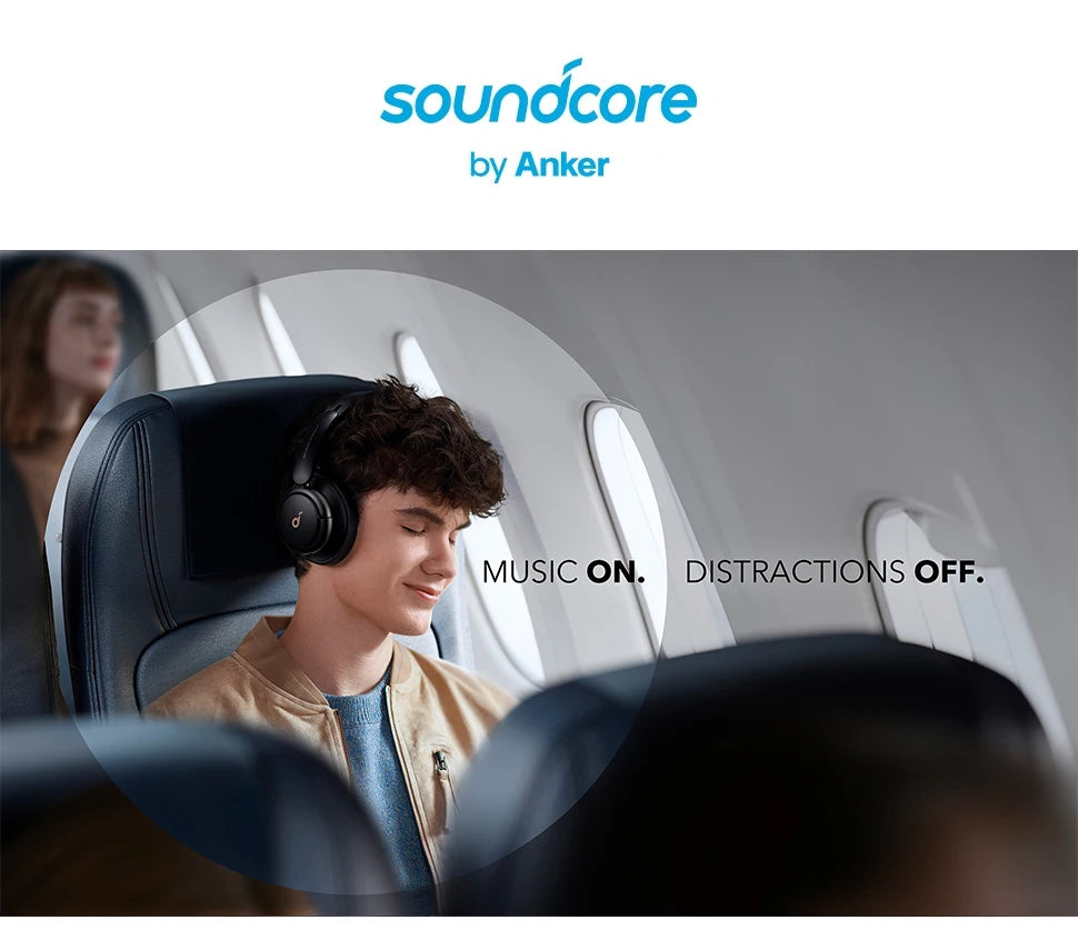 Soundcore by Anker Life Q30 Hybrid Active Noise Cancelling Headphones Wireless Bluetooth Headphones Over Ear Headset Earphone - Aurex