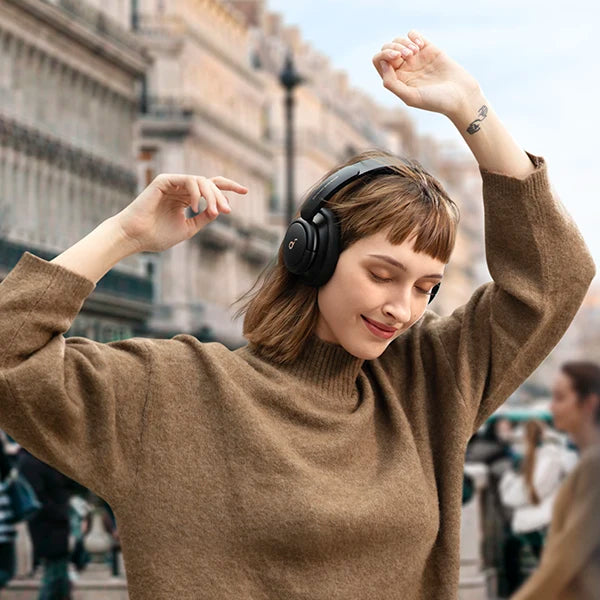 Soundcore by Anker Life Q30 Hybrid Active Noise Cancelling Headphones Wireless Bluetooth Headphones Over Ear Headset Earphone - Aurex