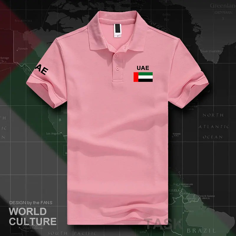 united Arab Emirates polo shirts men short sleeve white brands printed for country 2017 cotton nation team flag new fash ARE UAE - Aurex