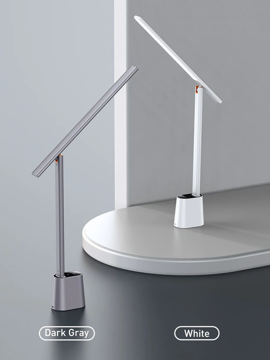 Baseus LED Desk Lamp Eye Protection Study Dimmable Office Light Foldable Table Lamp Smart Adaptive Brightness Bedside Read Lamp - Aurex