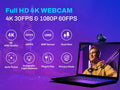 Webcam 4K Streaming Web Camera 1080P 60FPS USB Camera EMEET S600 Autofocus Living Stream Camera With Mics for Tiktok/YouTube - Aurex