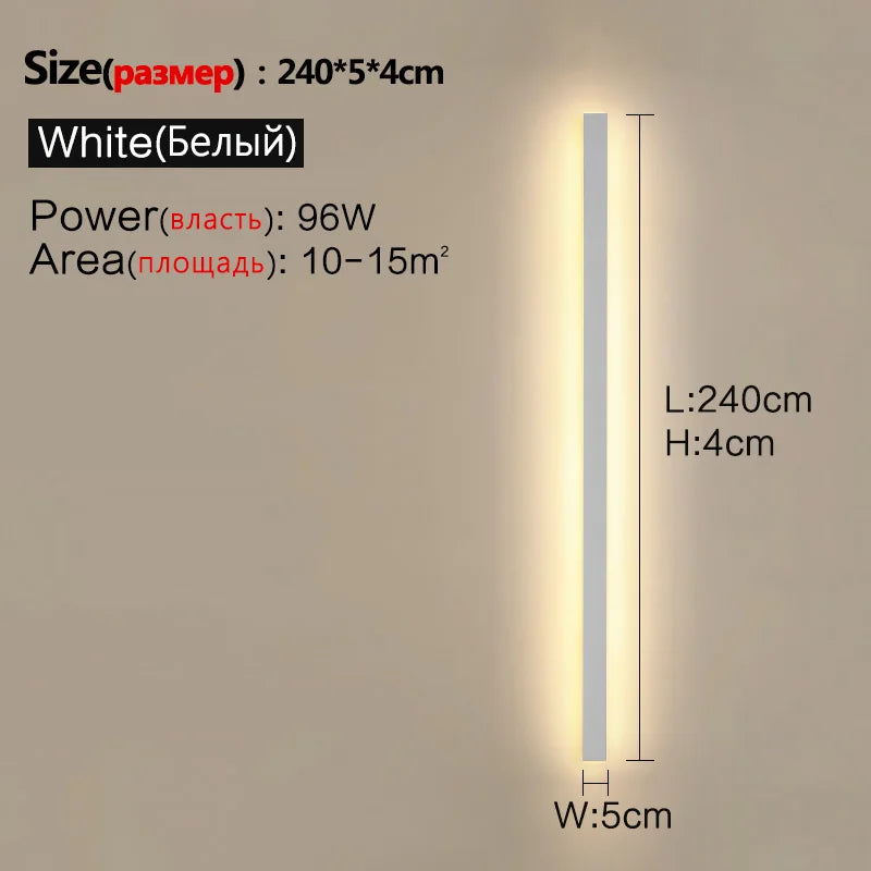Waterproof Wall Light Outdoor Garden Wall lamps LED Lights Modern Nordic  Living Room TV Background IP65 110/220v Wall washer - Aurex