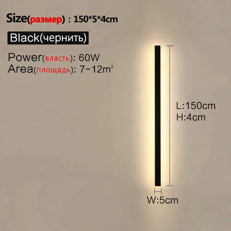 Waterproof Wall Light Outdoor Garden Wall lamps LED Lights Modern Nordic  Living Room TV Background IP65 110/220v Wall washer - Aurex