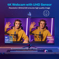 Webcam 4K Streaming Web Camera 1080P 60FPS USB Camera EMEET S600 Autofocus Living Stream Camera With Mics for Tiktok/YouTube - Aurex