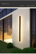 Waterproof Wall Light Outdoor Garden Wall lamps LED Lights Modern Nordic  Living Room TV Background IP65 110/220v Wall washer - Aurex