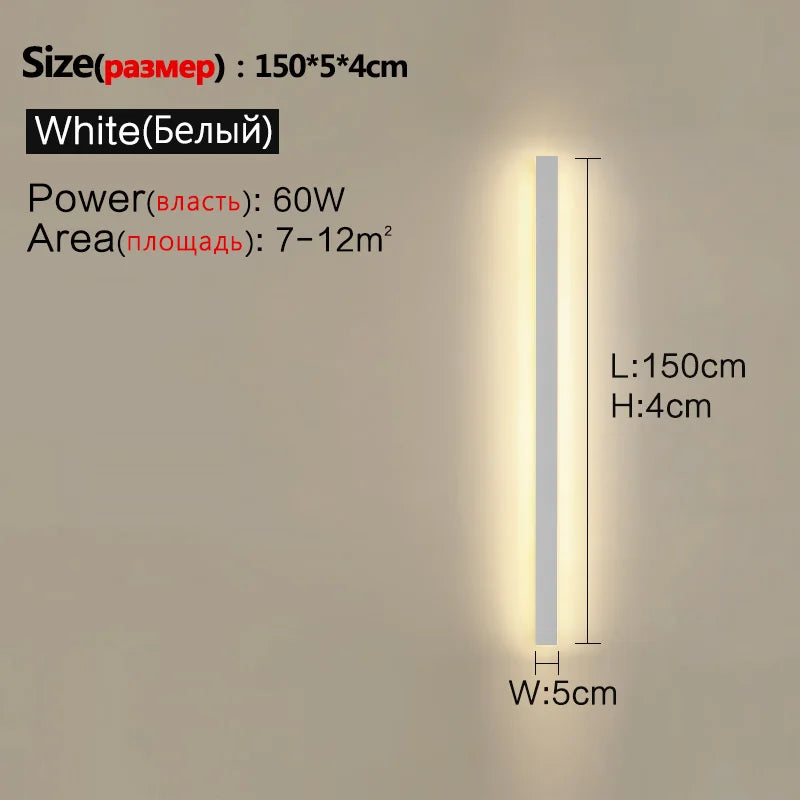 Waterproof Wall Light Outdoor Garden Wall lamps LED Lights Modern Nordic  Living Room TV Background IP65 110/220v Wall washer - Aurex