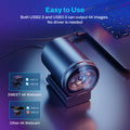 Webcam 4K Streaming Web Camera 1080P 60FPS USB Camera EMEET S600 Autofocus Living Stream Camera With Mics for Tiktok/YouTube - Aurex
