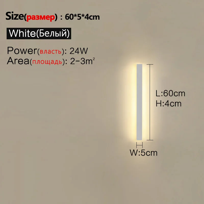 Waterproof Wall Light Outdoor Garden Wall lamps LED Lights Modern Nordic  Living Room TV Background IP65 110/220v Wall washer - Aurex