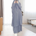 Casual Tracksuits for Women, Wide Leg Pants Sets, Long Sleeve Blouse, Muslim Abaya, Turkey Kaftan, Eid Arab, Autumn Fashion - Aurex