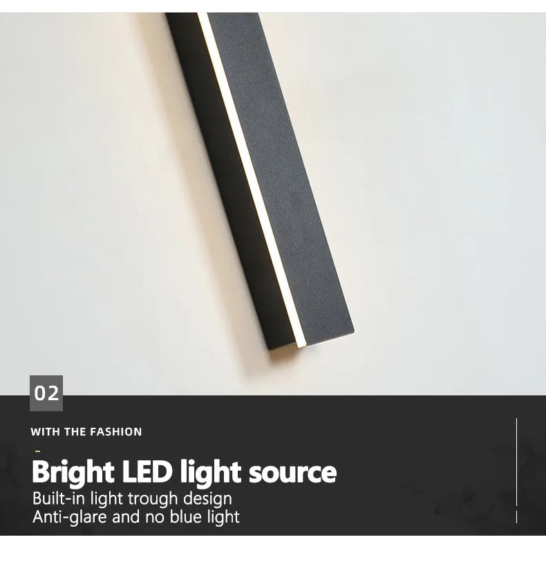 Waterproof Wall Light Outdoor Garden Wall lamps LED Lights Modern Nordic  Living Room TV Background IP65 110/220v Wall washer - Aurex