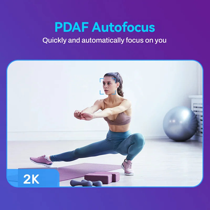 Webcam 2K Web Camera 1080P 60FPS Streaming Camera Autofocus EMEET C960 2K USB WebCam With Microphones for YouTube Desktop/Laptop - Aurex