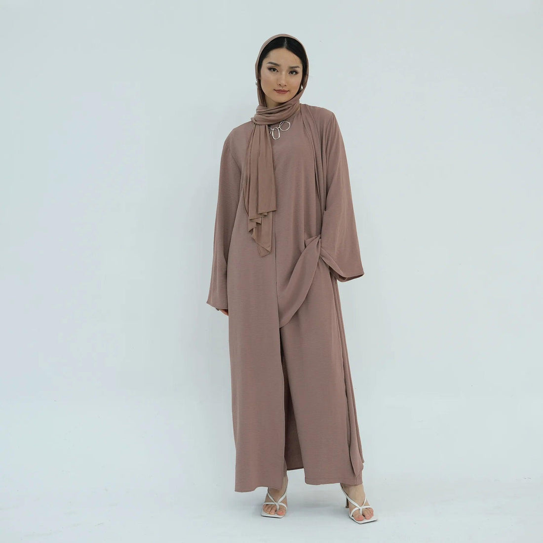 Eid Ramadan Vestidos Turkey Kaftan Islam Clothing Abayas Women Muslim Sets 3 Pieces Set Caftan Maxi Abaya Tops Pants Modest Robe - Aurex