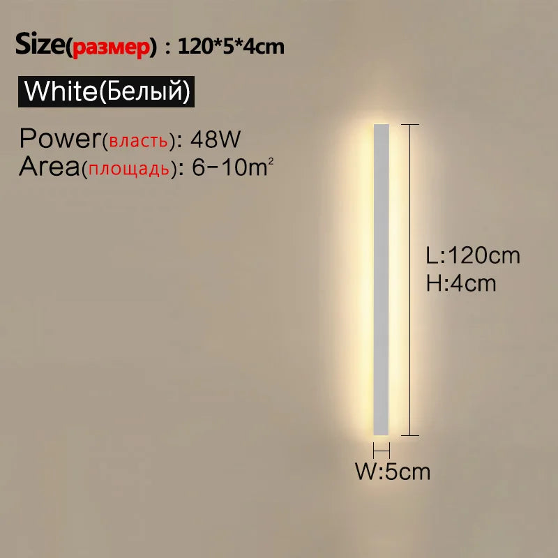 Waterproof Wall Light Outdoor Garden Wall lamps LED Lights Modern Nordic  Living Room TV Background IP65 110/220v Wall washer - Aurex