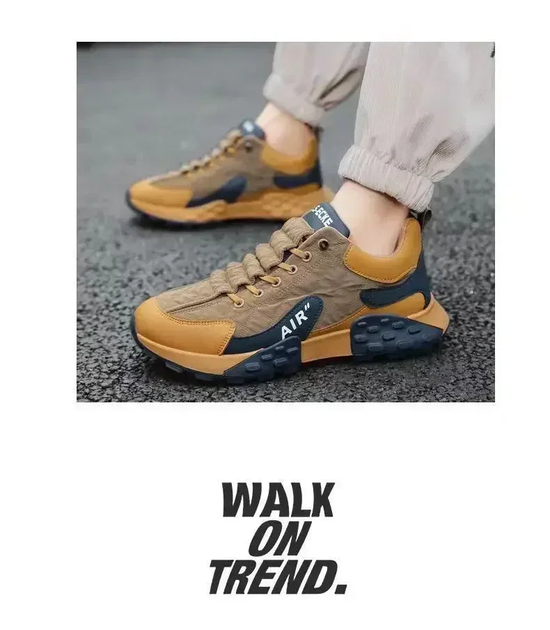 Men's Vulcanize Shoes 2025 New Arrival Fashion Chunky Sneakers Breathable Comfortable Running Shoes