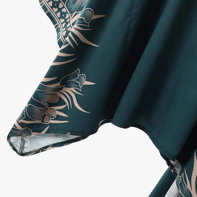 ZANZEA Women Vintage Floral Printed Trousers Suits 2PCS Long Sleeve Blouse Muslim Pants Sets Casual Tracksuit Islamic Clothing - Aurex