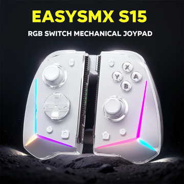 EasySMX S15 Wireless Switch Joypad Controller Compatible with Nintendo Switch/OLED, NFC RGB Hall Effect, 6 Axis Gyroscope