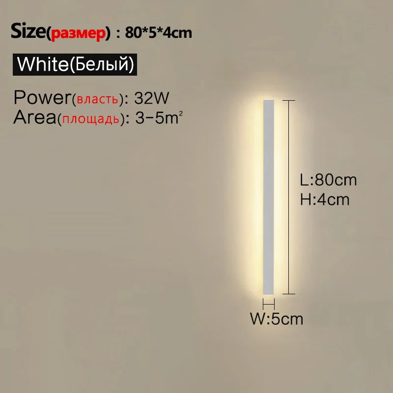Waterproof Wall Light Outdoor Garden Wall lamps LED Lights Modern Nordic  Living Room TV Background IP65 110/220v Wall washer - Aurex