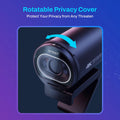 Webcam 4K Streaming Web Camera 1080P 60FPS USB Camera EMEET S600 Autofocus Living Stream Camera With Mics for Tiktok/YouTube - Aurex