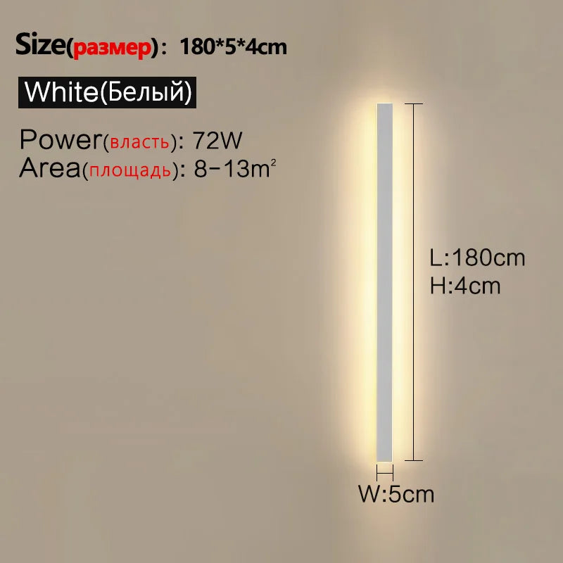 Waterproof Wall Light Outdoor Garden Wall lamps LED Lights Modern Nordic  Living Room TV Background IP65 110/220v Wall washer - Aurex